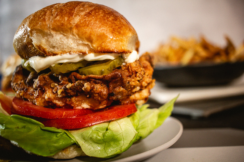 Photo of fried chicken sandwich